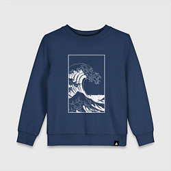 Детский свитшот Japan waves Японская волна
