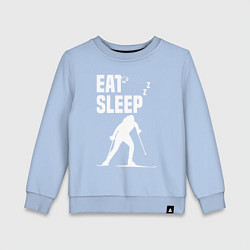 Детский свитшот Ешь, Спи, Биатлон