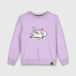 Детский свитшот Кот Саймон Сердечко Love