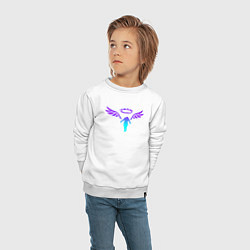 Свитшот хлопковый детский WALHALLA TEAM NEON LOGO ТОКИЙСКИЕ МСТИТЕЛИ, цвет: белый — фото 2