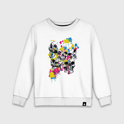 Детский свитшот Color & Skulls