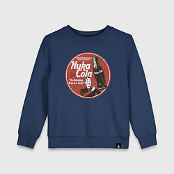 Свитшот хлопковый детский Nuka Cola Ice Cold Retro, цвет: тёмно-синий