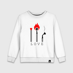 Детский свитшот LOVE ЛЮБОВЬ