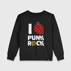 Детский свитшот I LOVE PUNK ROCK