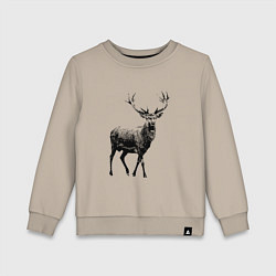 Детский свитшот Черный олень Black Deer