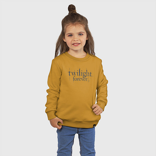 Детский свитшот Logo Twilight / Горчичный – фото 3