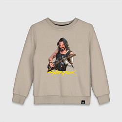 Детский свитшот Джонни Cyberpunk2077 Johnny с гитарой