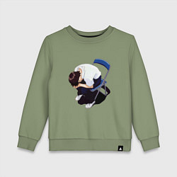 Детский свитшот Синдзи Икари на стуле