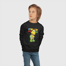 Свитшот хлопковый детский Koopa Troopa Super Mario, цвет: черный — фото 2