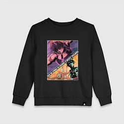 Свитшот хлопковый детский Наранча Гирга из ДжоДжо, цвет: черный