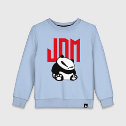 Свитшот хлопковый детский JDM Panda Japan Симпатяга, цвет: мягкое небо