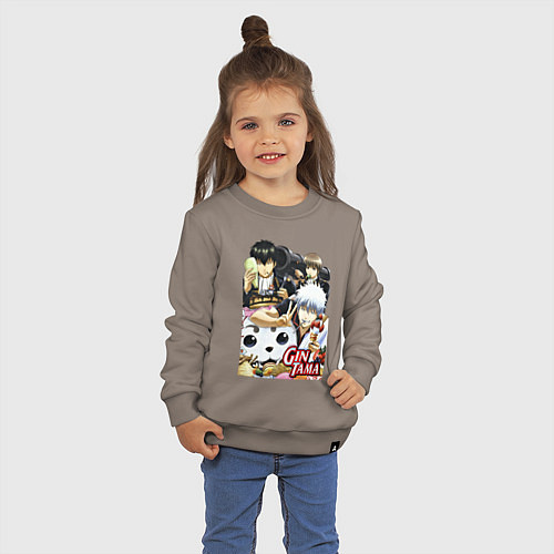 Детский свитшот Gintoki ice cream / Утренний латте – фото 3