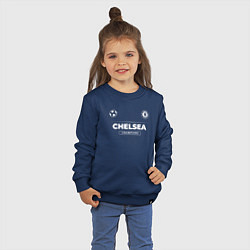 Свитшот хлопковый детский Chelsea Форма Чемпионов, цвет: тёмно-синий — фото 2