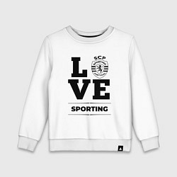 Свитшот хлопковый детский Sporting Love Классика, цвет: белый