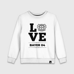 Свитшот хлопковый детский Bayer 04 Love Классика, цвет: белый