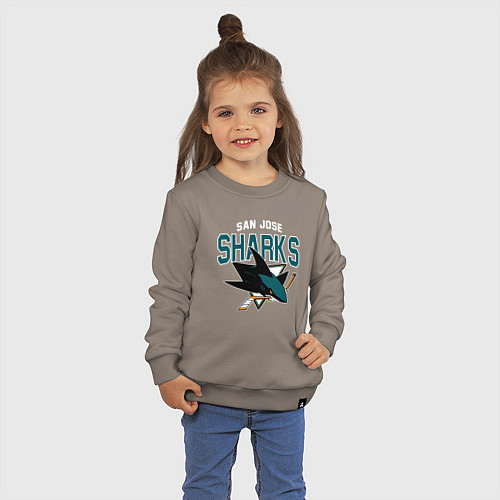 Детский свитшот SAN JOSE SHARKS NHL / Утренний латте – фото 3