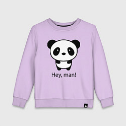 Детский свитшот Эй, чувак! Панда Hey, man! Panda