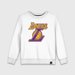 Свитшот хлопковый детский Lakers Лейкерс Коби Брайант, цвет: белый