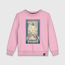 Свитшот хлопковый детский Poster for the International Eucharistic Congress, цвет: светло-розовый