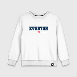 Свитшот хлопковый детский Everton FC Classic, цвет: белый
