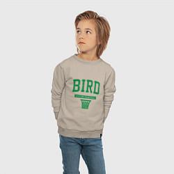 Свитшот хлопковый детский Bird - Boston, цвет: миндальный — фото 2