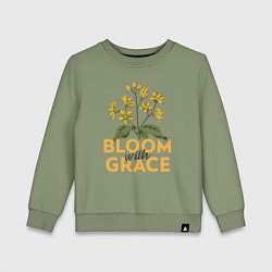Детский свитшот Bloom with grace