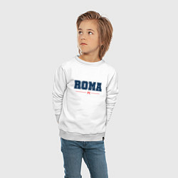 Свитшот хлопковый детский Roma FC Classic, цвет: белый — фото 2