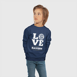 Свитшот хлопковый детский Bayern Love Classic, цвет: тёмно-синий — фото 2