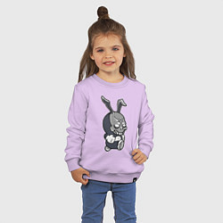 Свитшот хлопковый детский Cool hare Hype Крутой заяц Шумиха, цвет: лаванда — фото 2
