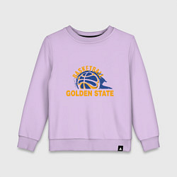 Свитшот хлопковый детский Golden State Basketball, цвет: лаванда