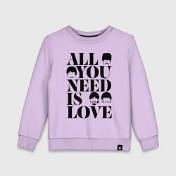 Детский свитшот ALL YOU NEED IS LOVE THE BEATLES