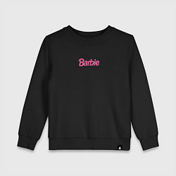 Свитшот хлопковый детский Barbie mini logo, цвет: черный