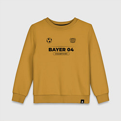 Детский свитшот Bayer 04 Униформа Чемпионов