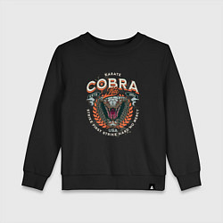 Детский свитшот Кобра Кай - логотип с Коброй Cobra Kai Logo