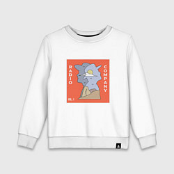 Свитшот хлопковый детский J2-RC rcnotbrand, цвет: белый