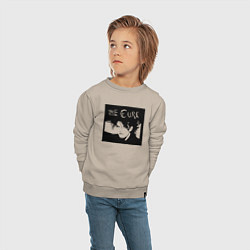 Свитшот хлопковый детский The Cure Роберт Смит, цвет: миндальный — фото 2