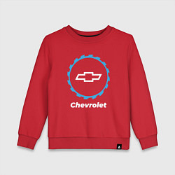 Свитшот хлопковый детский Chevrolet в стиле Top Gear, цвет: красный