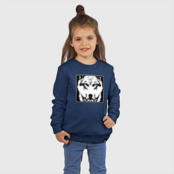 Свитшот хлопковый детский Fenrir giant wolf, цвет: тёмно-синий — фото 2