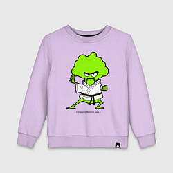 Свитшот хлопковый детский Choppin Brocco Lee, цвет: лаванда