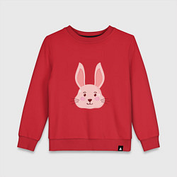 Свитшот хлопковый детский Pink - Rabbit, цвет: красный