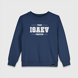 Детский свитшот Team Isaev forever - фамилия на латинице