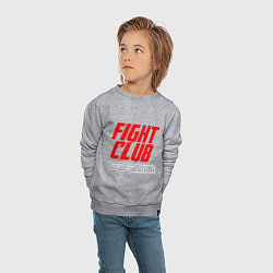Свитшот хлопковый детский Fight club boxing, цвет: меланж — фото 2