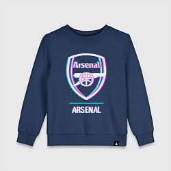 Детский свитшот Arsenal FC в стиле glitch
