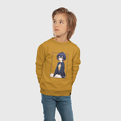 Свитшот хлопковый детский Ai Mizuno - Зомбилэнд Сага Месть, цвет: горчичный — фото 2