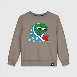 Детский свитшот Frog Pepe мем