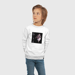 Свитшот хлопковый детский Ева Риз, цвет: белый — фото 2