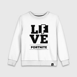 Детский свитшот Fortnite love classic