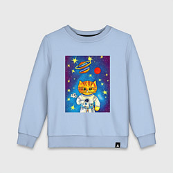 Детский свитшот Абстрактный космический кот