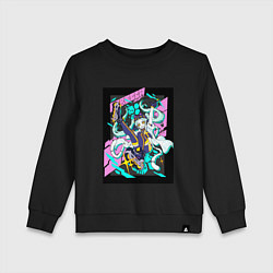 Детский свитшот Ребекка на роликах -Киберпанк