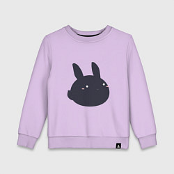 Детский свитшот Черный кролик - минимализм
